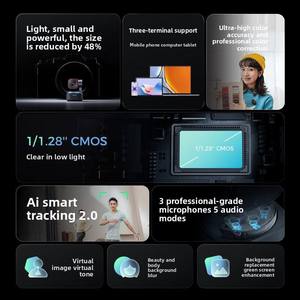 Webcam <span class=keywords><strong>OBSBOT</strong></span> Tiny 3 AI avec cadrage automatique 4K, microphones doubles intégrés, équipement pour créateurs de contenu TikTok Twitch Live Stream, vente en gros - Product Image 4