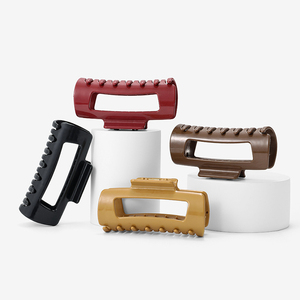 Kẹp tóc silicon mềm kiểu Hàn Quốc thời thượng, hình vuông rỗng, kiểu cá mập, dành cho nữ và bé gái, kẹp tóc nhẹ nhàng - Product Image 4