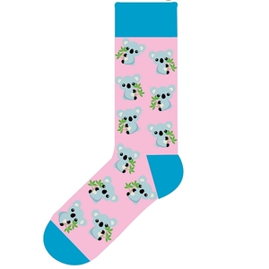 <span class=keywords><strong>Chaussettes</strong></span> pour hommes en coton peigné, <span class=keywords><strong>fantaisie</strong></span>, amusantes, colorées, à motif koala mignon, décontractées - Product Image 6