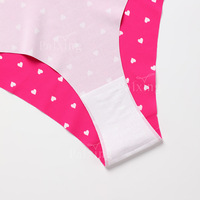 Culottes de yoga en nylon et coton, fines, invisibles, édition limitée pour la Saint-Valentin, taille en V, pour femmes, grandes tailles