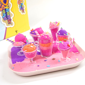 Wingart Artículo #11991 Sweet Ice Cream Space Play Sand Set para niñas DIY Juegos Actividades Niños Sweet Scene Set - Product Image 1