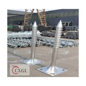 Factory Price Galvanized Ground Screw Pile For Construction Foundation