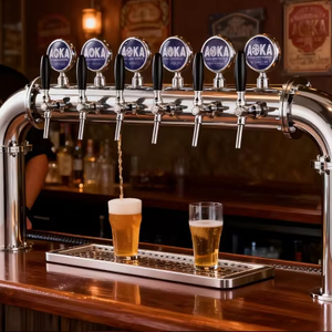 Luxury 6-Tap Dual Column Draft Beer Dispensing Tower System for Commercial Bars & Restaurants - Product Image 2