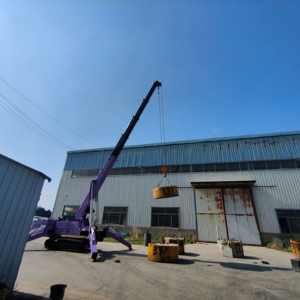 Hochwertiger 8-Tonnen-Mini-Raupenkran Long Boom Spider Multifunktion aler Gelenkausleger-Heb ekran - Product Image 3