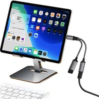 Adaptateur USB-C OTG blindé en nylon tressé 2-en-1, charge rapide 5A 60W PD, synchronisation des données pour ordinateurs portables, téléphones et tablettes Type-C vers USB-A/USB-C
