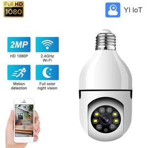 Kamera CCTV 1080P 2MP warna penuh harga pabrik Audio dua arah pelacakan otomatis dalam ruangan keamanan rumah kamera bola lampu WiFi PTZ - Product Image 3