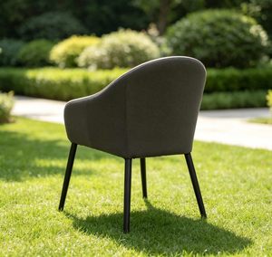 <span class=keywords><strong>Fauteuil</strong></span> moderne à dossier incurvé en tissu rembourré, <span class=keywords><strong>fauteuil</strong></span> d'appoint ergonomique pour la maison, la salle à manger, le café, l'hôtel - Product Image 3