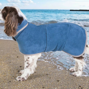Huiyerbo Custom New <strong>Cat</strong> Dog Luxury Soft Pajama Bathrobe All Seasons Small Large Dog Coat Hoodie Drying Towel Polyester Bathroom - Product Image 1