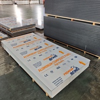 Panneau composite en acier 4 mm 4x8 pieds, revêtement PVDF blanc, pour panneaux muraux extérieurs d'hôtel
