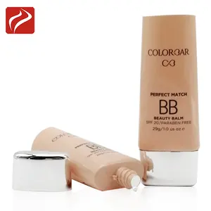 Colore personalizzato Tubo Molle <span class=keywords><strong>di</strong></span> Plastica Con Coperchio Cosmetici Make Up Sun Block Crema Solare Crema <span class=keywords><strong>di</strong></span> BB CC Crema Tubo - Product Image 1
