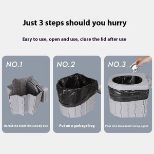 <span class=keywords><strong>Toilette</strong></span> de voiture portable d'urgence à grande vitesse et longue distance de style moderne <span class=keywords><strong>Toilette</strong></span> tente de <span class=keywords><strong>camping</strong></span> en plein air Toilettes pliables - Product Image 4