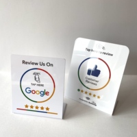 Carte NFC personnalisée avec code QR pour les commentaires des clients, outil de marketing numérique sans contact