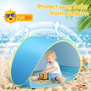 Carpa de Playa Impermeable para Bebés, Carpa de Sol Plegable para Niños, Protección UV, con Piscina - Product Image 3