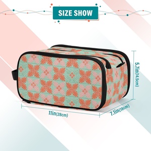 Large Capacity Hawaiian Quilt Ulu Design Travel Toiletry Bag <b>Makeup</b> <b>Storage</b> Brush Holder Organizers Women <b>Makeup</b> Cosmetic Bag - Product Image 4