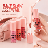 En stock – 5 couleurs – Fard à joues liquide naturel éclatant – Application lisse – Longue tenue – Prix de gros – Vente en gros – Maquillage visage – Maquillage des joues – Fard à joues