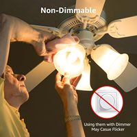 Ampoules candélabres LED 5W E14 & C37 B11 ampoules de ventilateur de plafond et de lustre 220V livraison rapide pour les hôtels