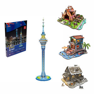 ของเล่นเสริมพัฒนาการ STEM แบบ DIY ตัวต่อกระดาษ 3 มิติ ตัดด้วยเลเซอร์ รูปแบบสถาปัตยกรรมชื่อดังระดับโลก  ออกแบบตามสั่ง OEM ของขวัญการ์ตูนสำหรับเด็ก - Product Image 1