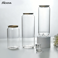 Emballage alimentaire écologique pour jus et sodas, pour canettes en plastique PET, avec opercules à anneau de tirage, couvercles en aluminium à ouverture facile, logo personnalisé, jetable