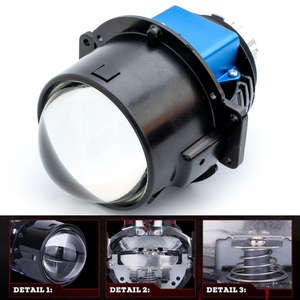 Lentille <span class=keywords><strong>de</strong></span> projecteur LED 2,5/3 pouces 55W 4300LM à lumière blanche, non destructive, avec ventilateur à roulement à billes, ampoule <span class=keywords><strong>de</strong></span> phare <span class=keywords><strong>de</strong></span> voiture - Product Image 4