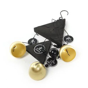 Nouveau pendentif traditionnel en métal pour la maison et le jardin, avec carillons éoliens rétro en bois, eau, feu et terre. - Product Image 2
