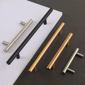 Furniture Cabinet T Bar Hollow Handle Stainless Steel Door Kitchen Drawer Tube Pull Handle