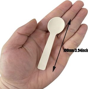 Biologisch Abbaubare Einweg-Mini-Löffel für Frozen Yogurt und Eiscreme mit Eigenem Logo, <span class=keywords><strong>GoGreen</strong></span> Marke, Fabrikpreis, Kostenlose Muster - Product Image 3
