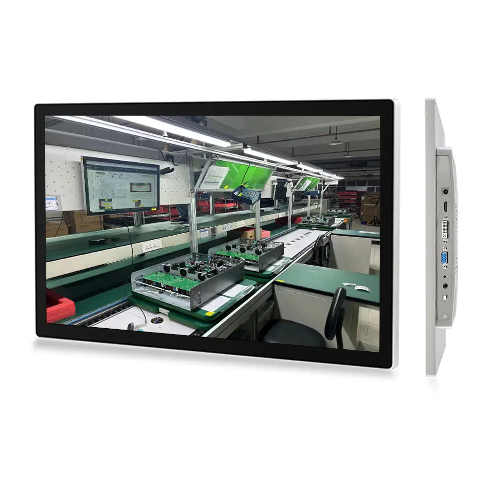 شاشة usb linux linux مقاومة للغبار بشاشة عرض ip65 الصناعية ، شاشة عرض صناعية بالسعة على الحائط