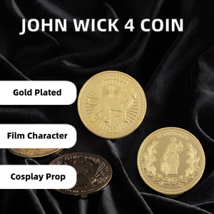 Moneda Conmemorativa 3D de <span class=keywords><strong>John</strong></span> Wick 4 en Aleación de Zinc, para Colección, Accesorios de Cine y Cosplay - Product Image 2