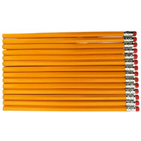 Promotion Crayons en bois hexagonaux bon marché de 7 pouces Peinture jaune Crayon HB avec gomme