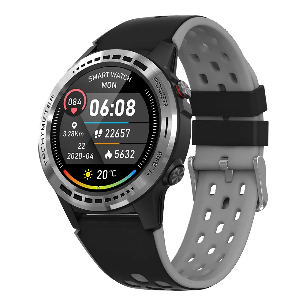 M7 Round GPS Smart Watch Heart Rate Breath Training Silicon Band Scientific Exercise Long Battery Life Call Men Smart Watch