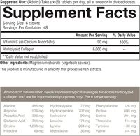 Les comprimés de collagène hydrolysé par peptides multi de collagène d'OEM avec la vitamine C soutient la peau, les cheveux, les ongles et les articulations sains
