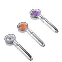 360 hélice haute pression Turbo pluie pommeau de douche écologique ABS Chrome pour accessoires de robinet de salle de bain
