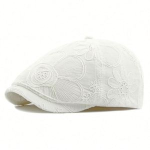 Nouvelle Arrivée 2025 Printemps-Été – Chapeau Casquette Jacquard en Dentelle Florale pour Femme, Style Rétro Littéraire Tendance Décontracté et Respirant - Product Image 6