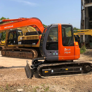 ZAXIS 75 US Excavator Orange Color <b>Track</b> Type Construction Equipment 7 <b>T</b> Operating Weight Yanmar Engine 0.33-0.38m Bucket - Product Image 1