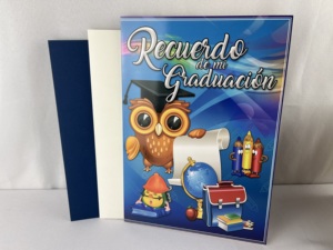 Servicio de impresión OEM <span class=keywords><strong>A2</strong></span> A3 A4 A5 <span class=keywords><strong>A6</strong></span> Carpeta de presentación de cartón blanco azul personalizada Carpeta personalizada con logotipo con bolsillo - Product Image 4