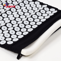 Tapis d'acupression de thérapie des pieds en tissu de coton en plastique