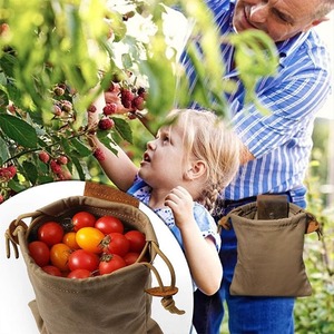 Nueva Bolsa Portátil para Recolectar Frutas al Aire Libre, Bolsa Plegable para Guardar Bayas, Bolsa de Lona de Cuero para Bushcraft y Camping - Product Image 4
