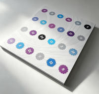 Caja de Calendario de Adviento Personalizada de 24 Días, Impresión a Doble Cara, Caja de Regalo Plana Personalizada para Regalos Sorpresa Navideños