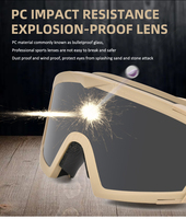 Lunettes de protection tactiques V50 résistantes aux projectiles STANAG 2920 pour le tir sportif américain, le paintball, le combat et la sécurité