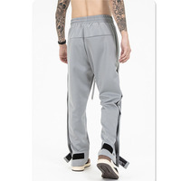 Celana kargo Gym Unisex, celana kargo kualitas tinggi, celana joging Gym, celana olahraga kancing atletik longgar, celana kargo Unisex