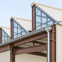 Bâtiment de stockage en acier préfabriqué, entrepôt personnalisé pour la logistique d'usine et les applications industrielles