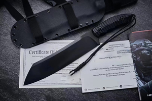Cuchillo de Camping Multifuncional HK OEM DIY Pohl Ramb11 MK11 de Alta Calidad, Forjado a Mano en Acero Inoxidable D2 de 3.0 mm de Grosor y 15 cm de Largo, G10 - Product Image 2