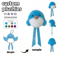 Peluche personnalisée, poupée en peluche, animal en peluche, oiseau bleu clignotant, souvenirs d'attractions touristiques, peluche poule, peluche souris, Pingu personnalisé