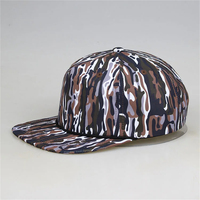 Gorra Snapback de camuflaje con cuerda de pato Retro personalizada, gorra de camionero plana con parche de 5 paneles, Gorras de lona para caza de hombre a la moda