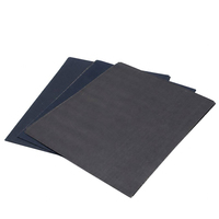 Feuilles de papier abrasif polyvalentes, imperméables, à base de carbure de silicium, pour le polissage de la peinture automobile et des métaux, utilisables à sec ou à l'eau.