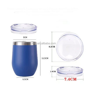 Mug à œufs en acier inoxydable à double paroi de 12 oz avec logo personnalisé, isolé sous vide, pour <span class=keywords><strong>café</strong></span> et vin, avec couvercle pour bière, design classique - Product Image 4