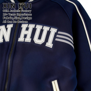 Ensemble de survêtement deux pièces personnalisé avec logo pour homme, style streetwear, veste coupe-vent color block et pantalon de jogging, tenue de sport unisexe longue - Product Image 3