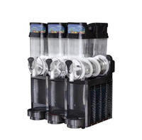Machine à boissons glacées et smoothies Powerfriend automatique, nouvelle, commerciale, à trois réservoirs, avec compresseur Embraco R290, garantie 1 an