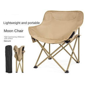 Chaise de camping pliable portable ultra-légère en aluminium pour l'extérieur, chaise de plage, tabouret de pêche, chaise de pique-nique décontractée avec dossier - Product Image 1