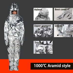 1000 ° Combinaison ignifuge en aluminium, protection intégrale du corps, combinaison ignifuge, combinaisons résistantes à la chaleur pour la protection de la sécurité - Product Image 2